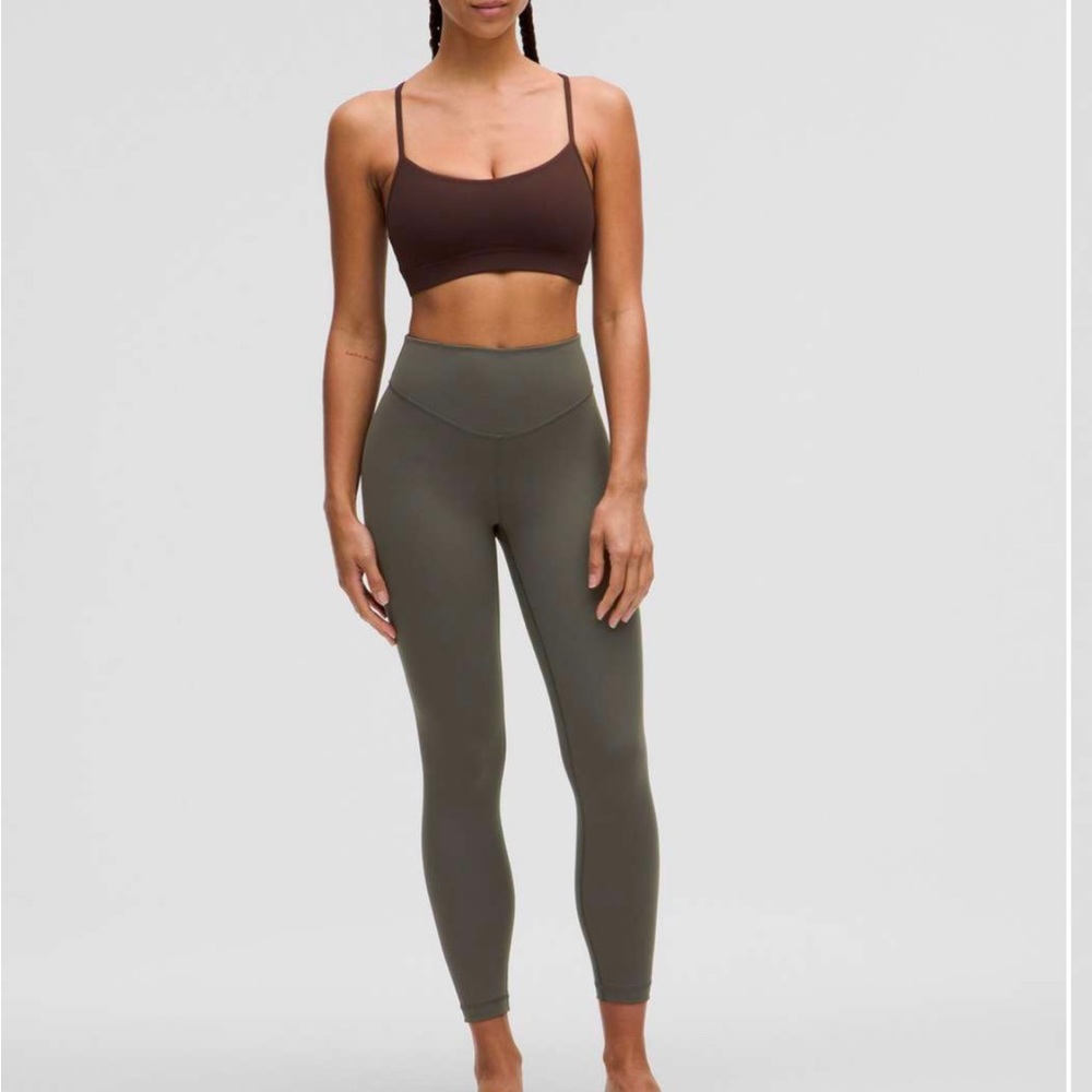 Lululemon Wunder Under Luxtreme HR Tight 25”🍋🍋. Size 8. Color Slate Brown